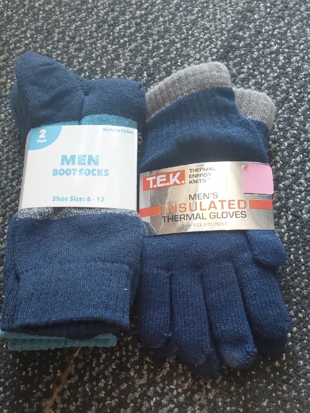 Men's Insulated Thermal Gloves - Navy